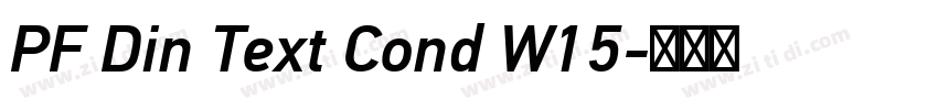 PF Din Text Cond W15字体转换